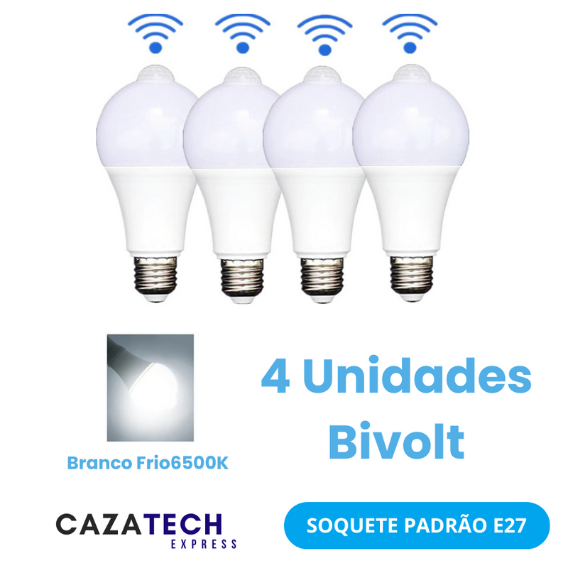 Kit com 04 Lâmpadas de Led Anti Furto