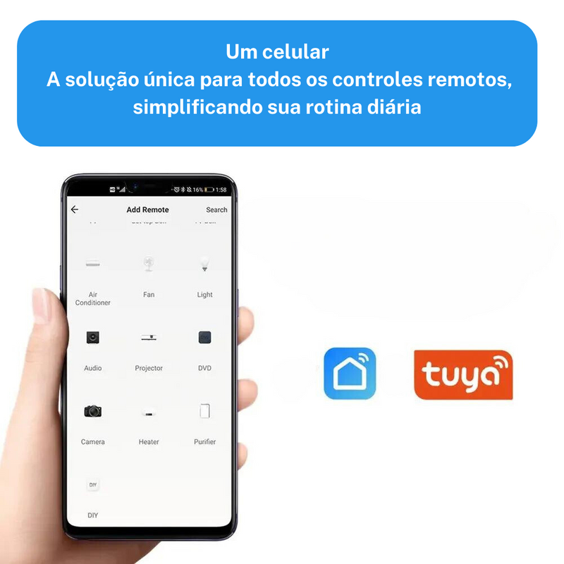 Controle Remoto Smart Tuya IR